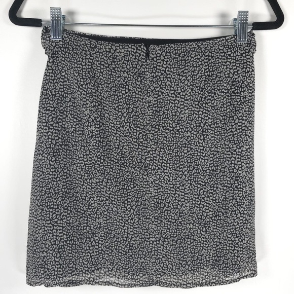 NWT ZARA Animal Print Mini Skirt Front Belt Gold Buckle Side Ruching 2297/741 S - Picture 5 of 15
